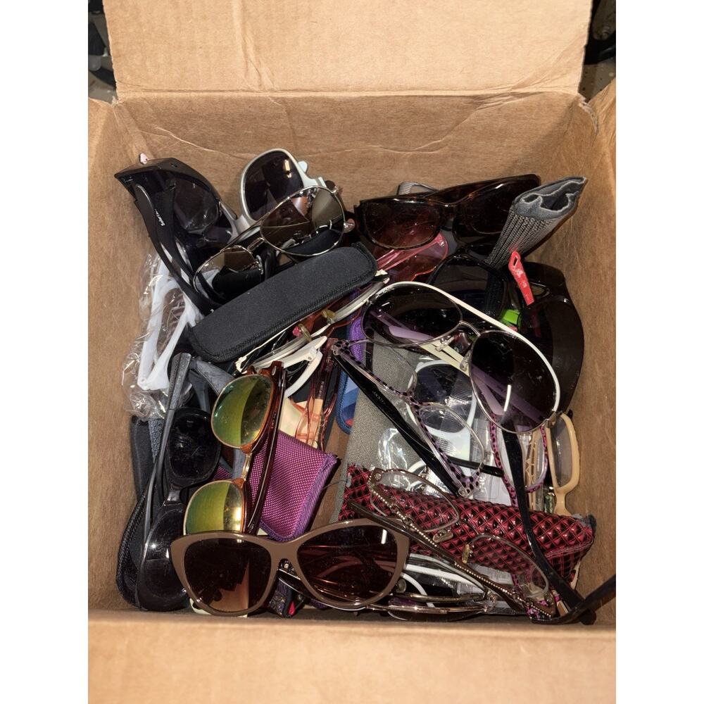 Sunglasses & Eyeglasses Mystery Box Mixed Brands Lot 7lb 8.61oz Bulk Resale